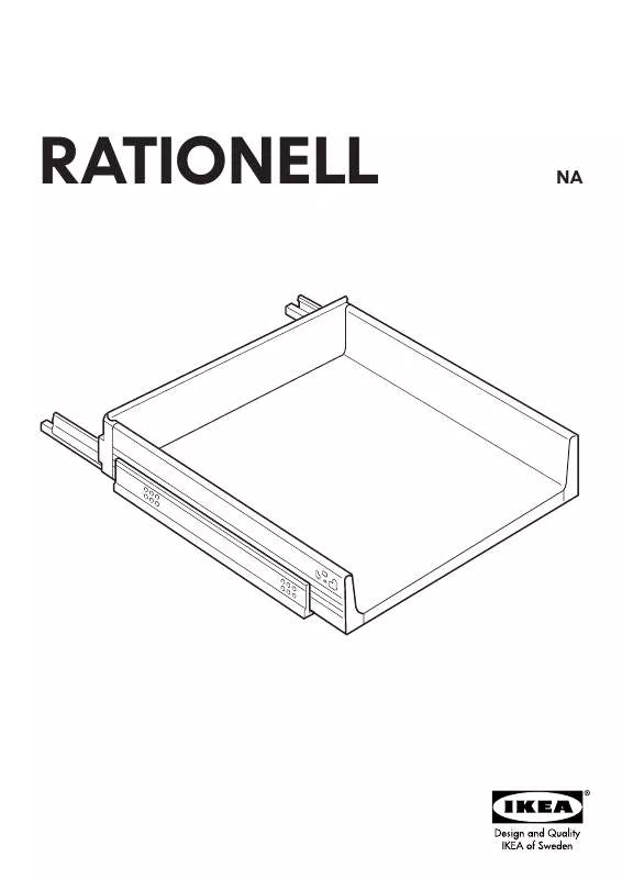 Mode d'emploi IKEA RATIONELL FULL EXTENDING DRAWER 15
