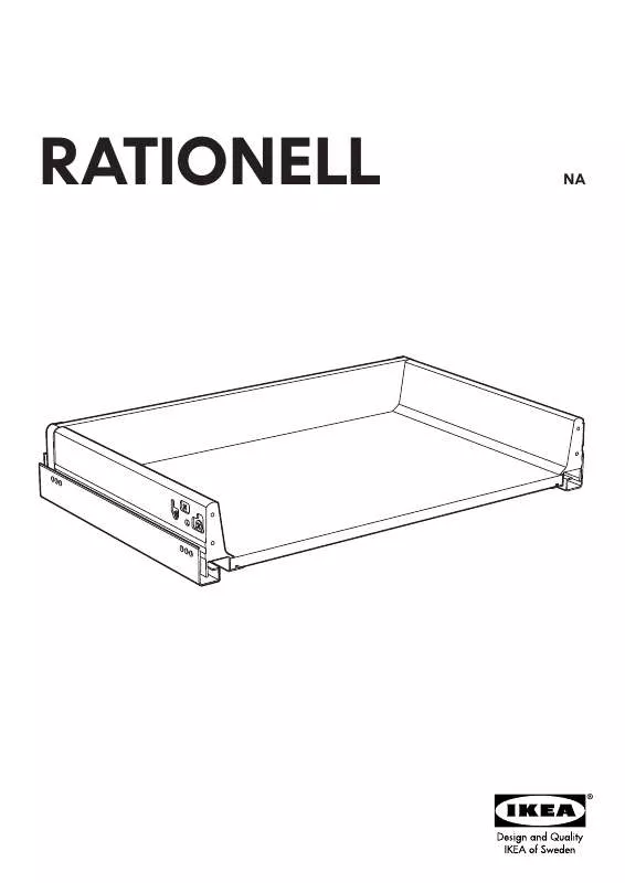 Mode d'emploi IKEA RATIONELL FULL-EXTENDING DRAWER DAMPER 15X12