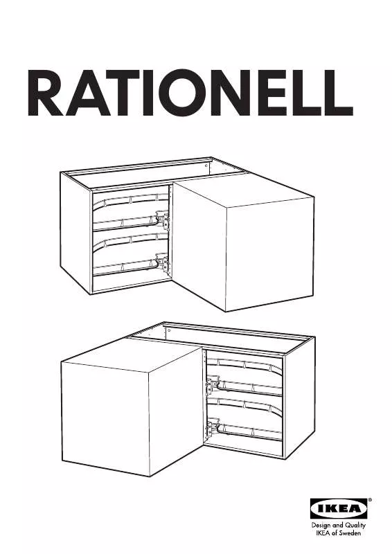 Mode d'emploi IKEA RATIONELL PULL OUT FITTING FOR 49 CORNER CABINET