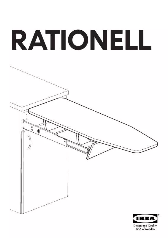 Mode d'emploi IKEA RATIONELL PULL OUT IRONING BOARD
