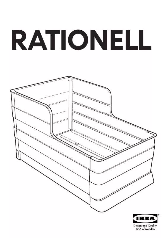 Mode d'emploi IKEA RATIONELL PULL-OUT TRAY FOR WASTEBIN