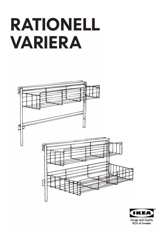 Mode d'emploi IKEA RATIONELL VARIERA PULL-OUT BASKET