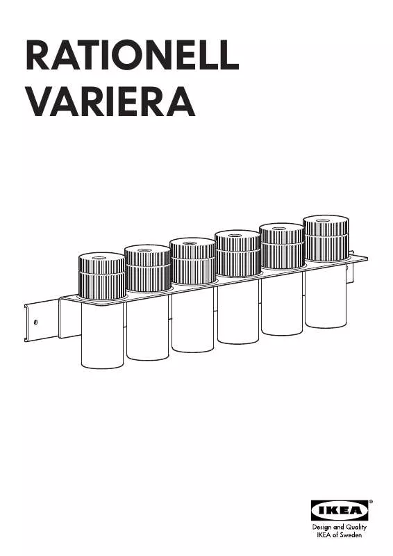 Mode d'emploi IKEA RATIONELL VARIERA SPICE RACK