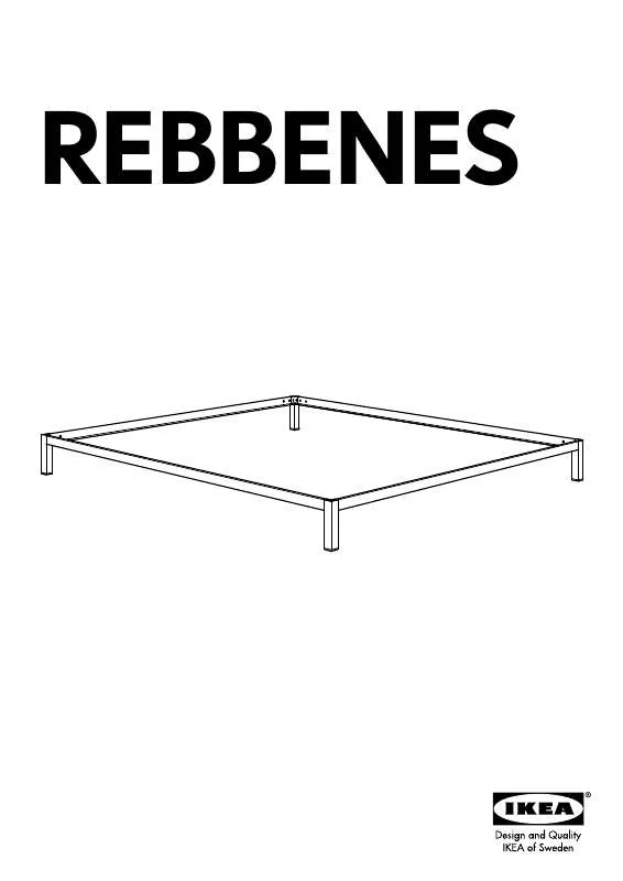 Mode d'emploi IKEA REBBENES BED FRAME QUEEN