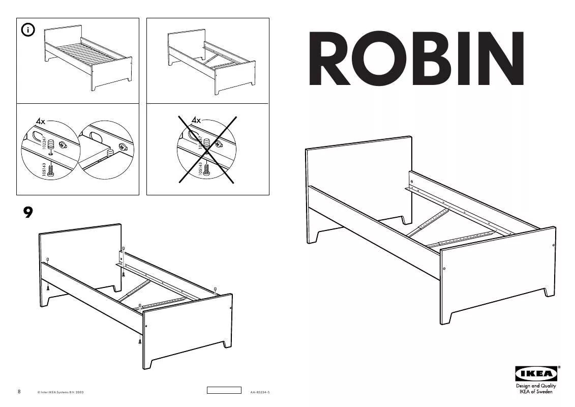 Mode d'emploi IKEA ROBIN BED TWIN