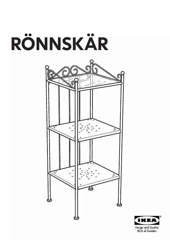 Mode d'emploi IKEA RÖNNSKÄR SHELVING UNIT 17X41