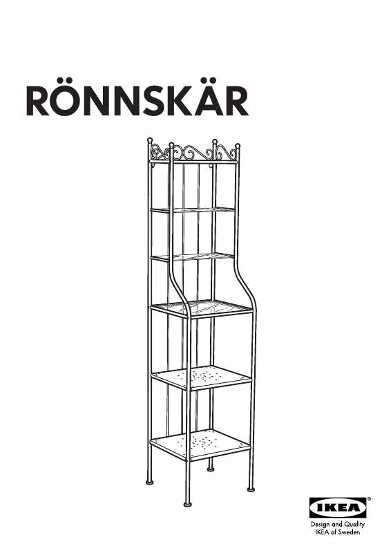 Mode d'emploi IKEA RÖNNSKÄR SHELVING UNIT 17X69