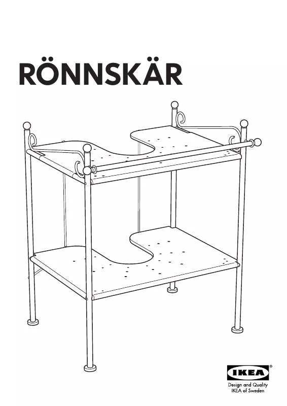 Mode d'emploi IKEA RÖNNSKÄR SINK SHELF