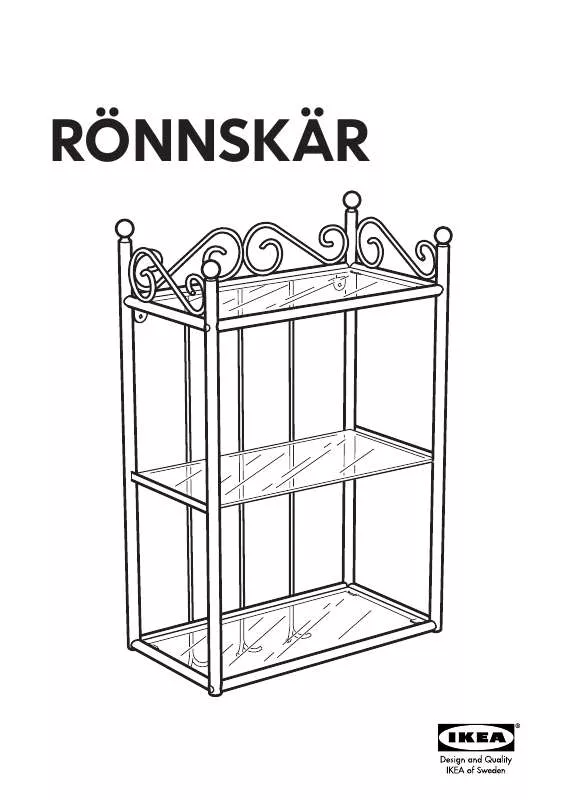 Mode d'emploi IKEA RÖNNSKÄR WALL SHELF 15 3/4X26
