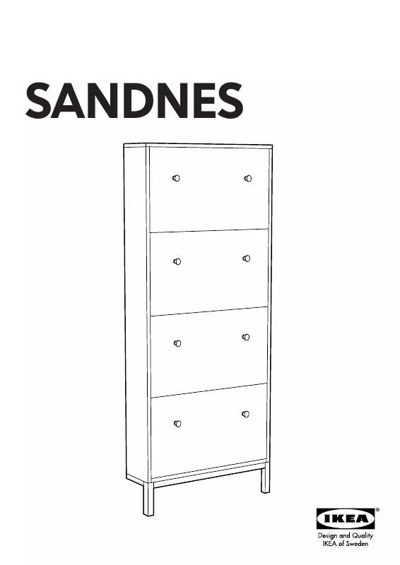 Mode d'emploi IKEA SANDNES SHOE CABINET 27X65
