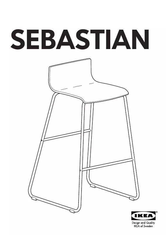 Mode d'emploi IKEA SEBASTIAN BAR STOOL 25