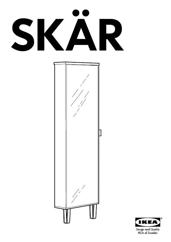 Mode d'emploi IKEA SKÄR CABINET W/ MIRROR