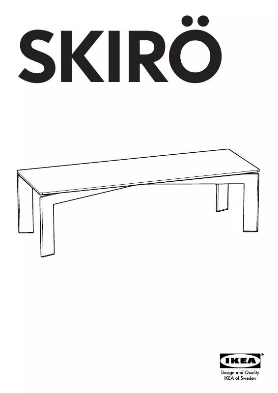 Mode d'emploi IKEA SKIRÖ COFFEE TABLE 55X20