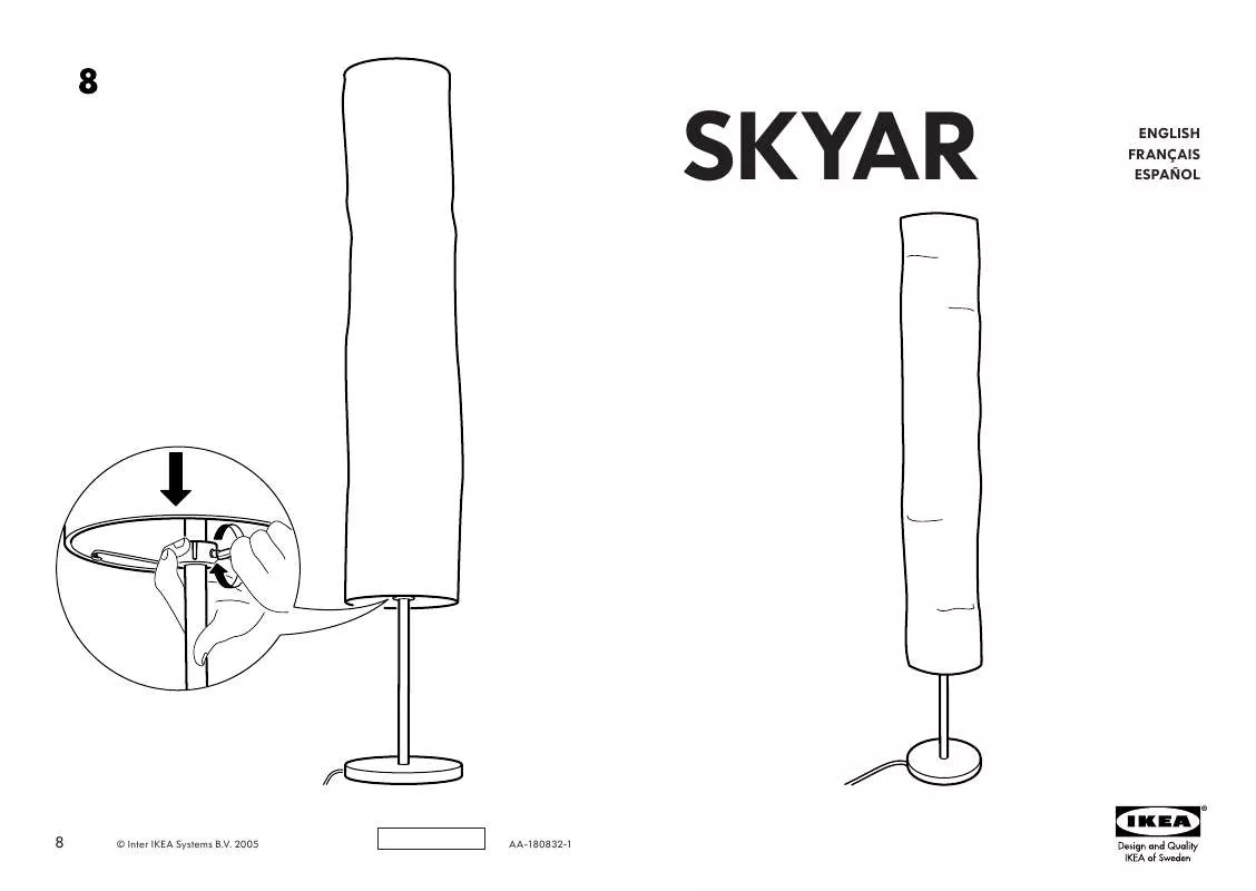 Mode d'emploi IKEA SKYAR FLOOR LAMP & 2 TABLE LAMPS