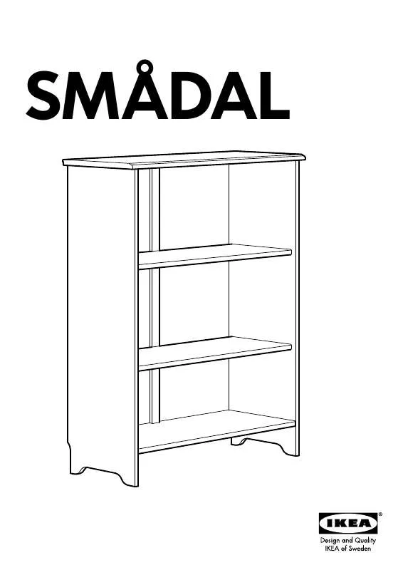 Mode d'emploi IKEA SMALDAL BOOKCASE 31X40