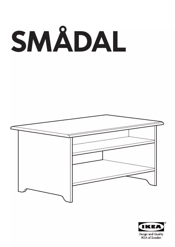 Mode d'emploi IKEA SMALDAL COFFEE TABLE 34X22