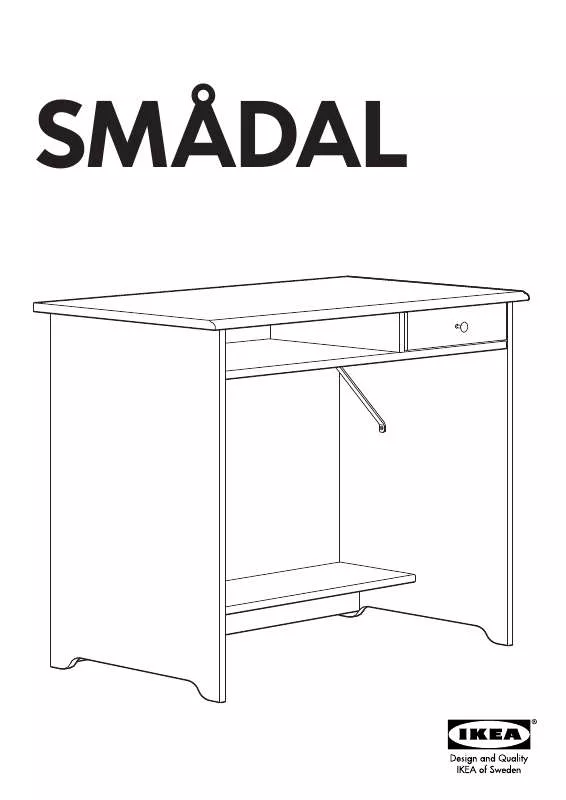 Mode d'emploi IKEA SMALDAL DESK