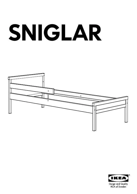Mode d'emploi IKEA SNIGLAR BED FRAME W/ GUIDE RAIL