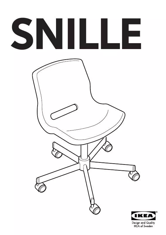 Mode d'emploi IKEA SNILLE SWIVEL CHAIR FRAME