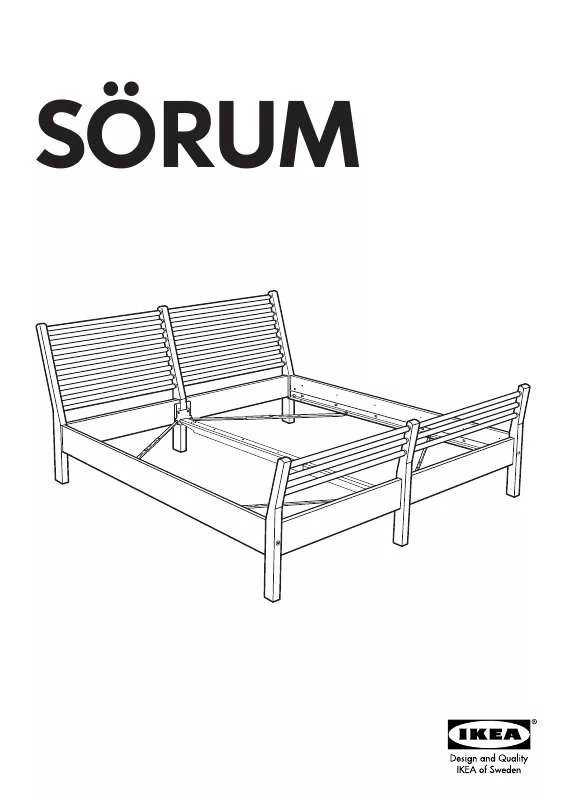 Mode d'emploi IKEA SÖRUM BED FRAME FULL/DOUBLE