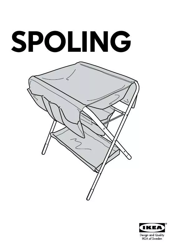 Mode d'emploi IKEA SPOLING CHANGING TABLE