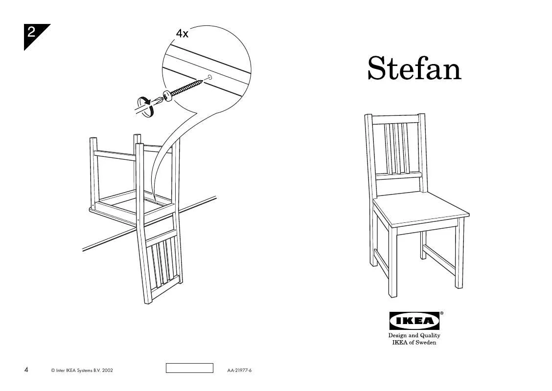 Mode d'emploi IKEA STEFAN CHAIR