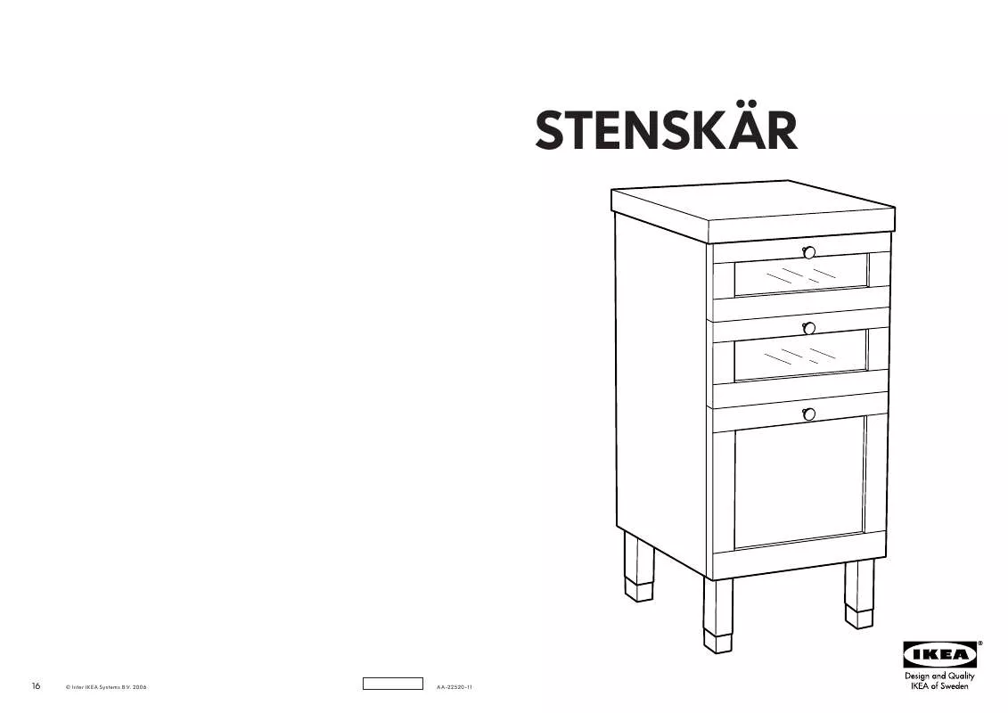 Mode d'emploi IKEA STENSKÄR DRAW UNIT