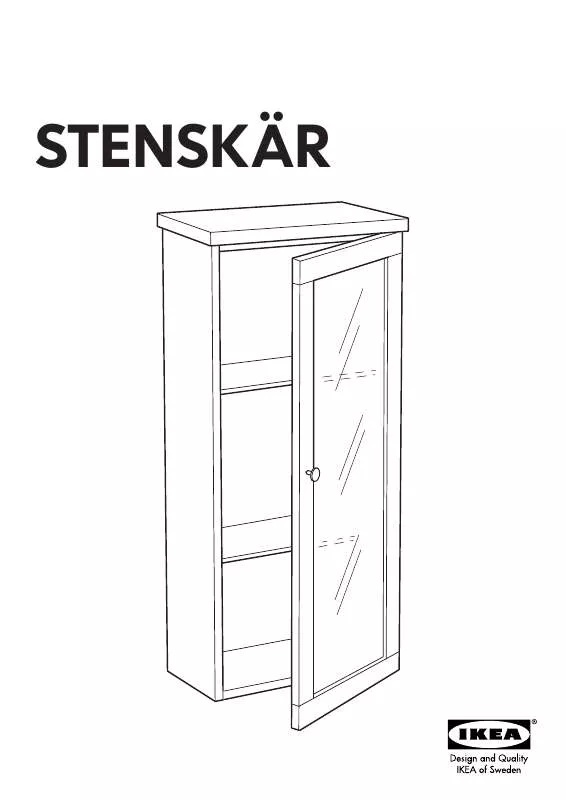 Mode d'emploi IKEA STENSKÄR WALL CABINET