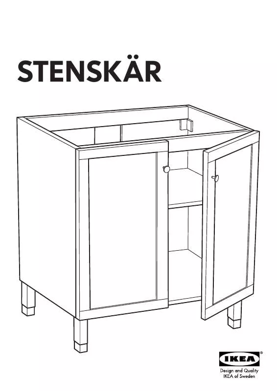 Mode d'emploi IKEA STENSKÄR WASH-STAND 32X33
