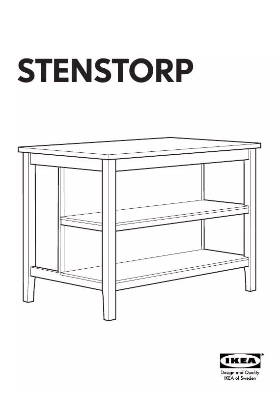 Mode d'emploi IKEA STENSTORP KITCHEN ISLAND 50X31