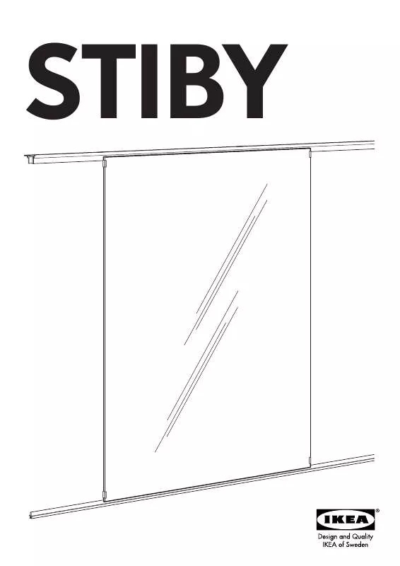 Mode d'emploi IKEA STIBY SLIDING GLASS DOOR