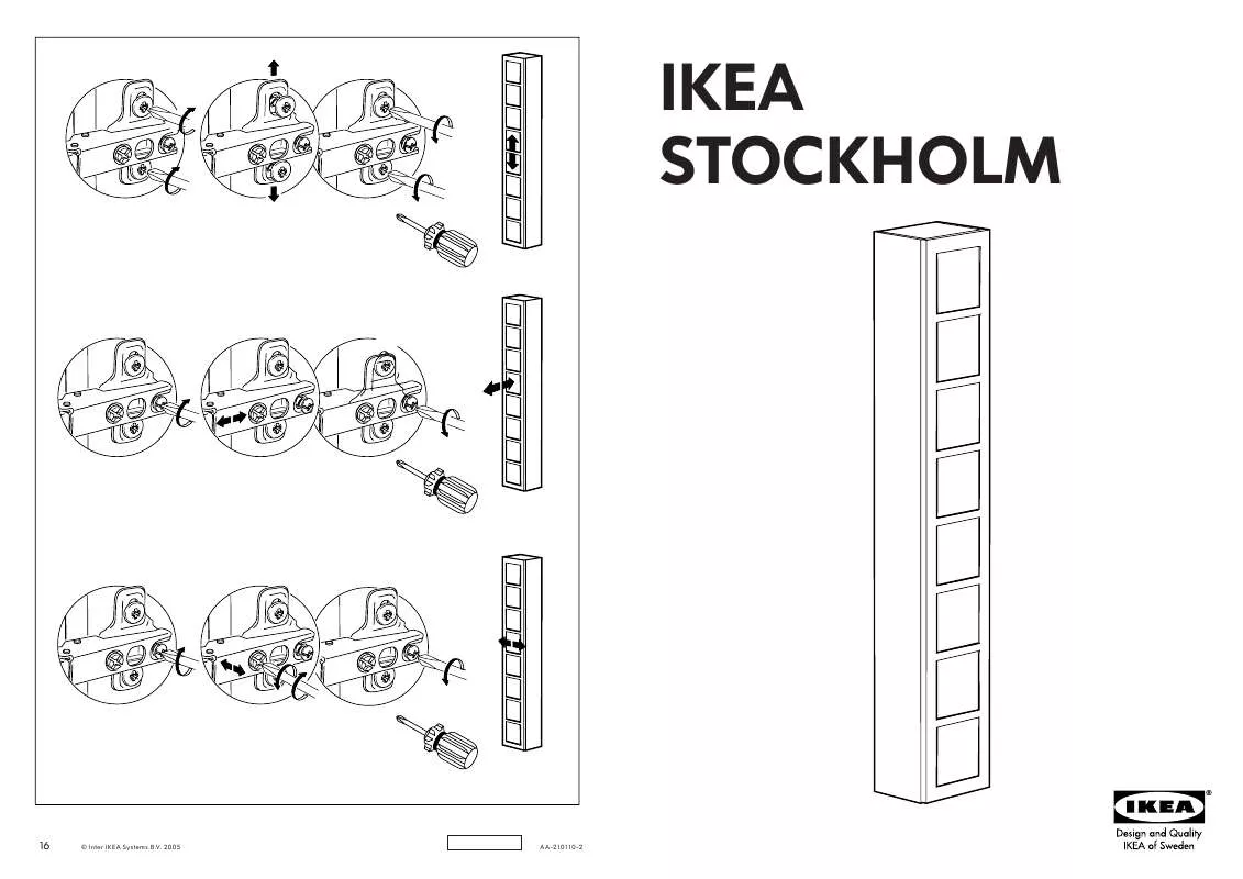 Mode d'emploi IKEA STOCKHOLM CD/DVD CABINET 9X57 1/2