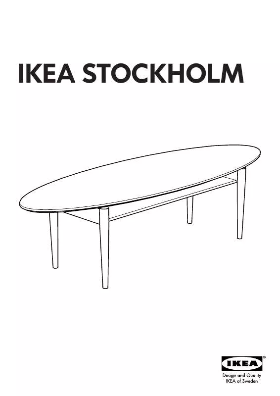Mode d'emploi IKEA STOCKHOLM COFFEE TABLE 67X24