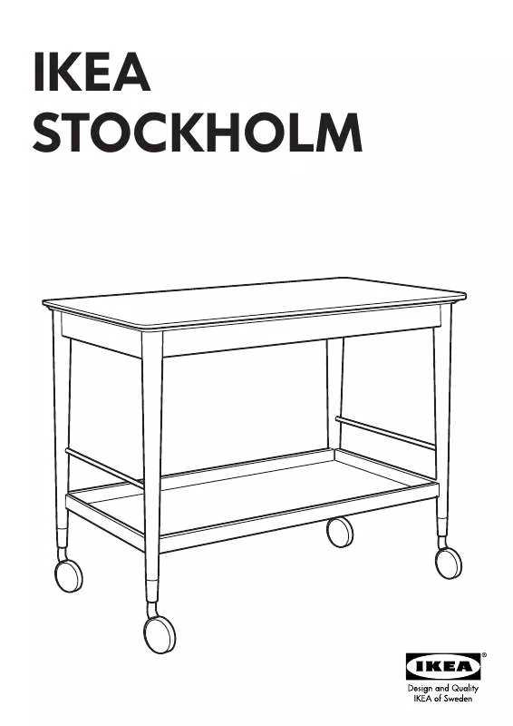 Mode d'emploi IKEA STOCKHOLM SERVING CART 35X20