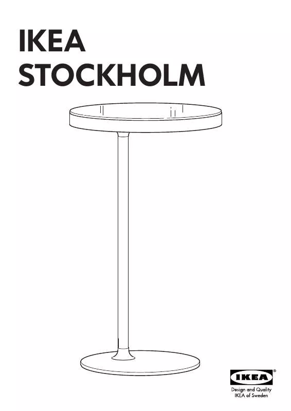 Mode d'emploi IKEA STOCKHOLM SIDE TABLE 14