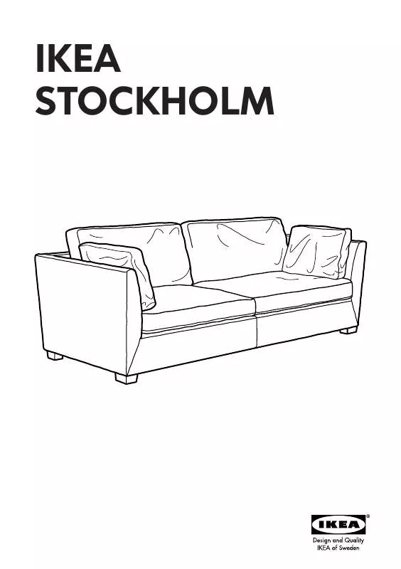 Mode d'emploi IKEA STOCKHOLM SOFA