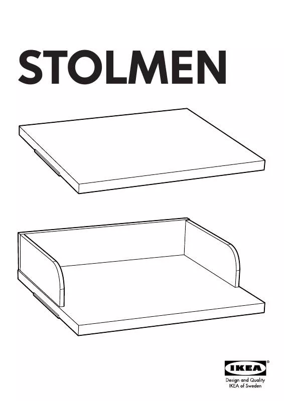 Mode d'emploi IKEA STOLMEN SIDES/BACK RAIL FOR SHELF 22