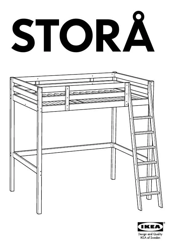 Mode d'emploi IKEA STORÅ LOFT BED FRAME FULL/DOUBLE