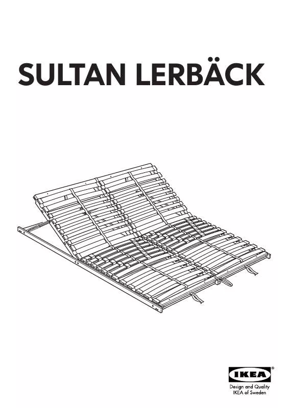 Mode d'emploi IKEA SULTAN LERBACK BED BASE