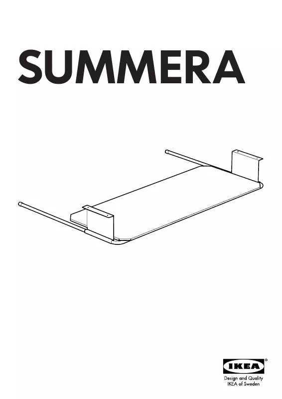 Mode d'emploi IKEA SUMMERA PULL-OUT KEYBOARD SHELF