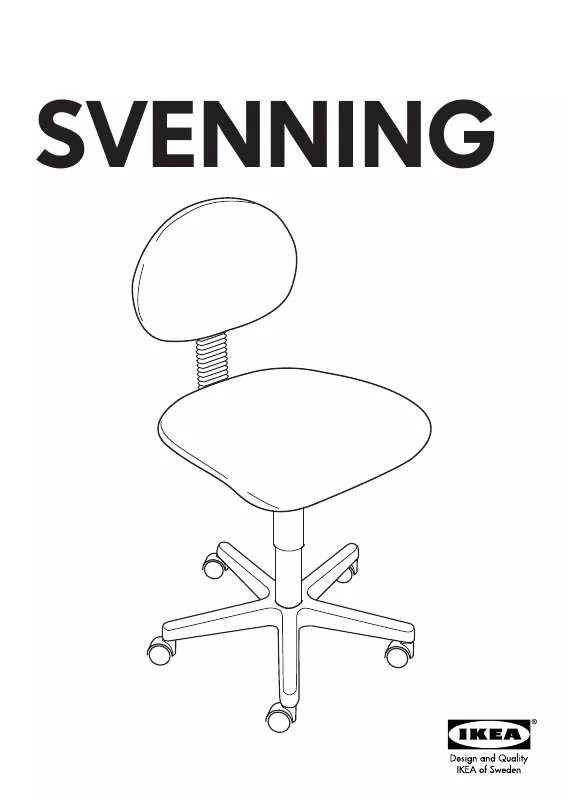 Mode d'emploi IKEA SVENNING SWIVEL CHAIR