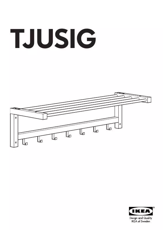 Mode d'emploi IKEA TJUSIG HAT RACK 39