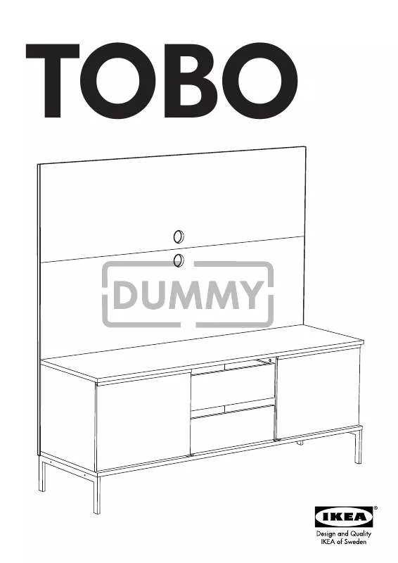 Mode d'emploi IKEA TOBO TV SHELF 66 7/8X37 3/4