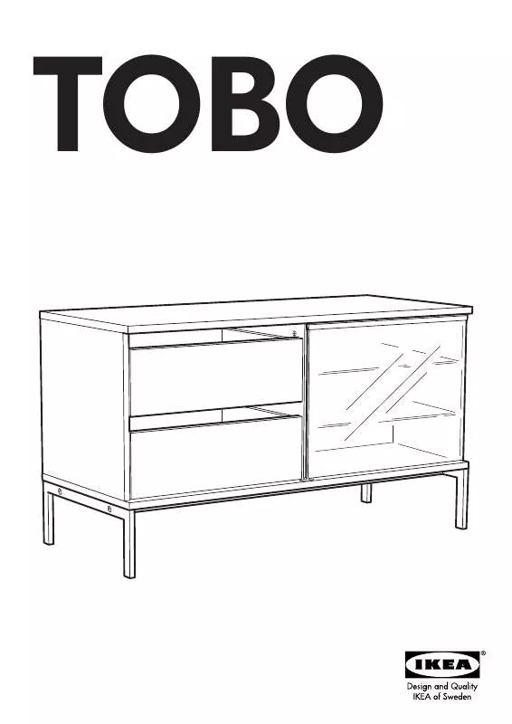Mode d'emploi IKEA TOBO TV UNIT 44 7/8X19 5/8