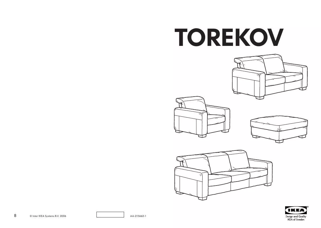 Mode d'emploi IKEA TOREKOV SOFA W/ RECLINER