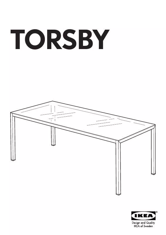 Mode d'emploi IKEA TORSBY DINING TABLE 71X34