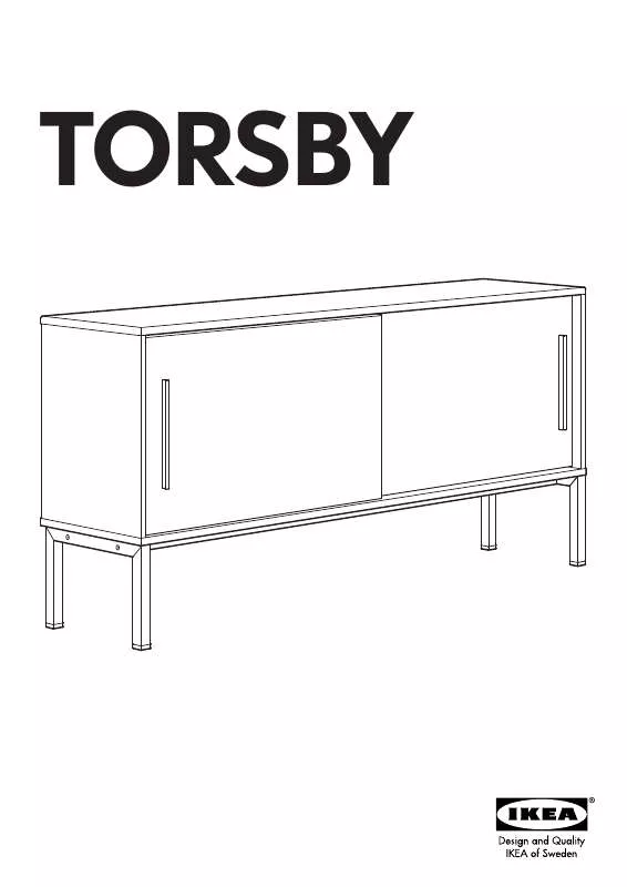 Mode d'emploi IKEA TORSBY SIDEBOARD 59X29 1/8