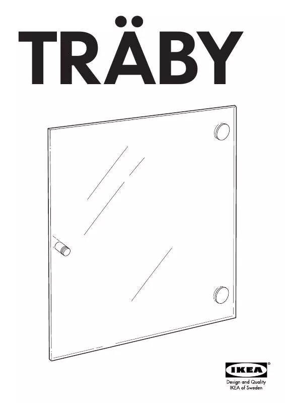 Mode d'emploi IKEA TRÄBY GLASS DOOR 13 3/4X13 3/4
