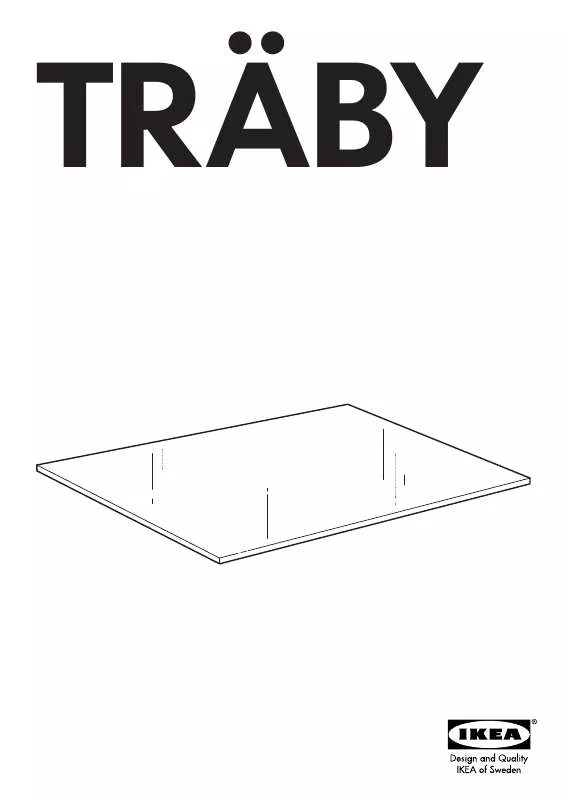 Mode d'emploi IKEA TRÄBY GLASS SHELF 14X14