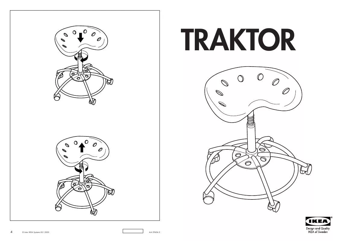 Mode d'emploi IKEA TRAKTOR STOOL W/ CASTERS